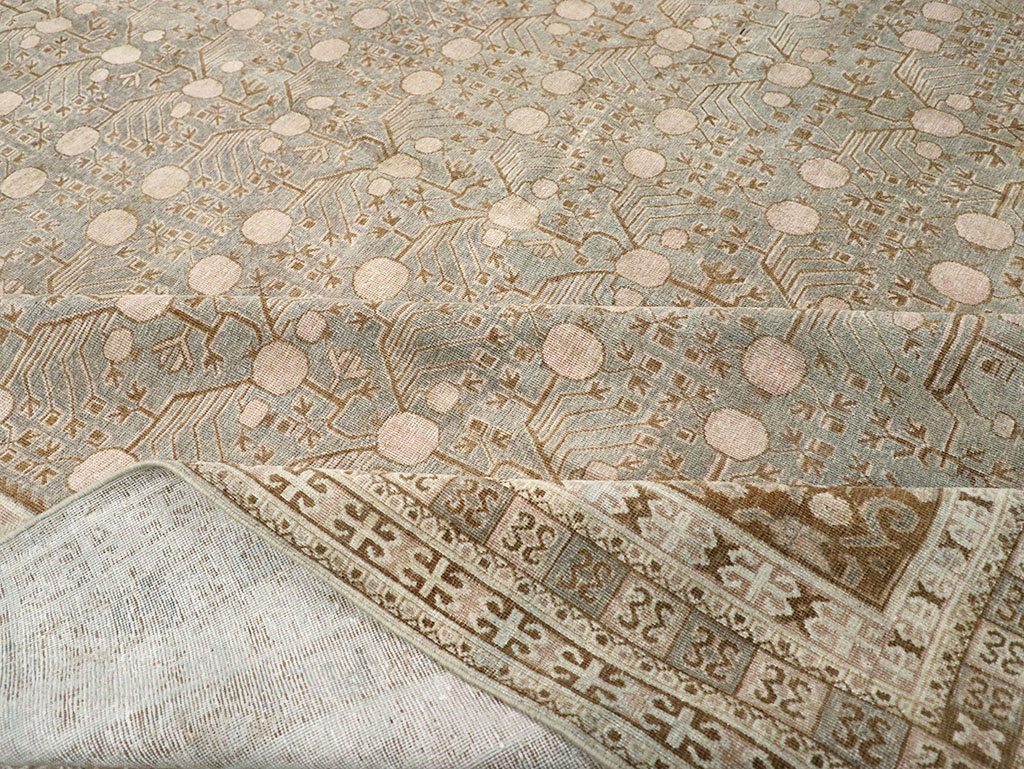 Antique East Turkestan Khotan Large Carpet, No.13828 - Gss