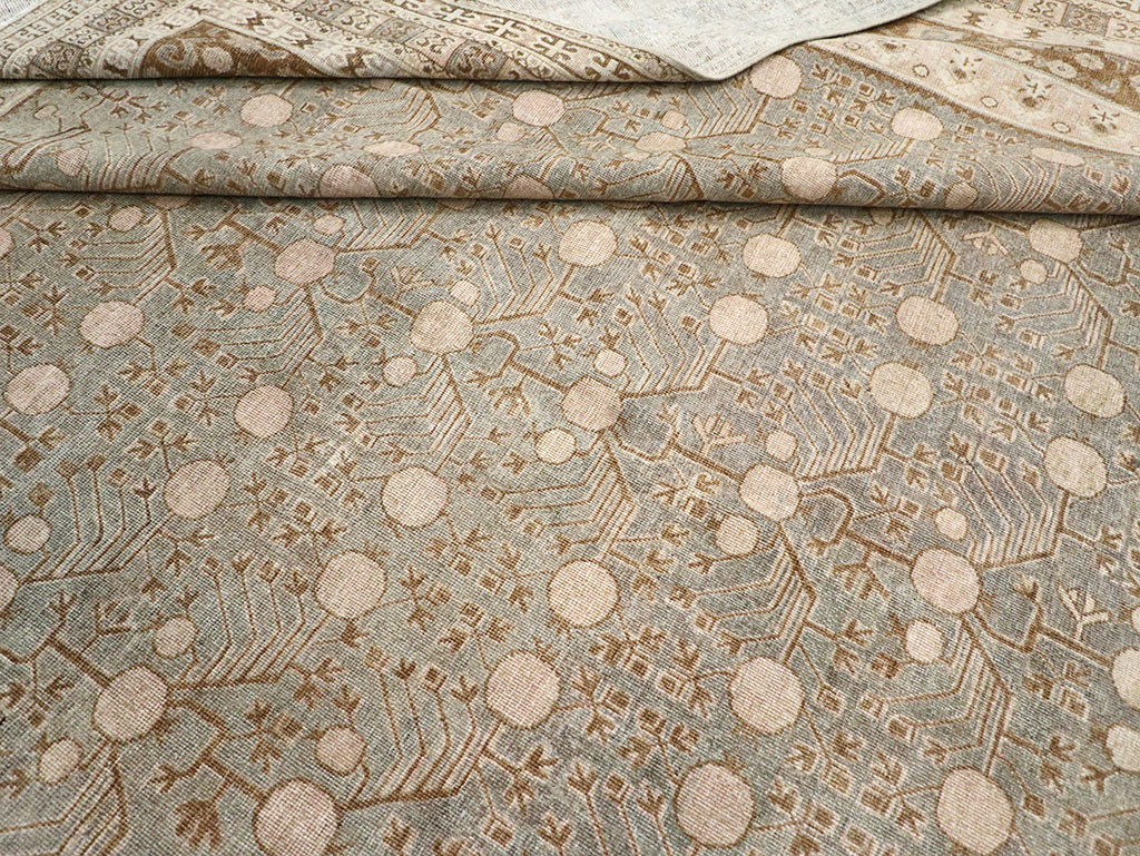 Antique East Turkestan Khotan Large Carpet, No.13828 - Gss