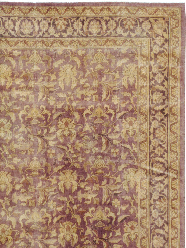 Vintage Indian Lahore Carpet, No.13838 - Gss