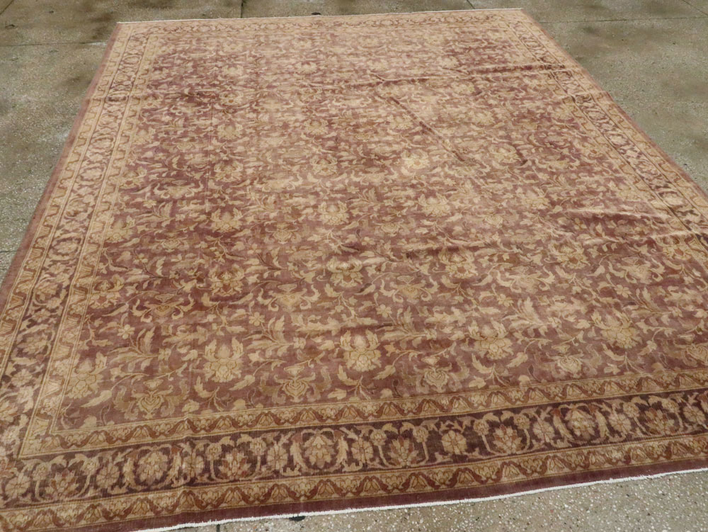 Vintage Indian Lahore Carpet, No.13838 - Gss