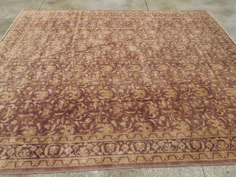 Vintage Indian Lahore Carpet, No.13838 - Gss