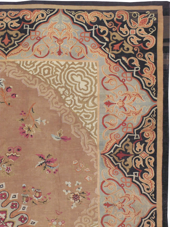 Antique French Aubusson Carpet, No.13841 - Gss