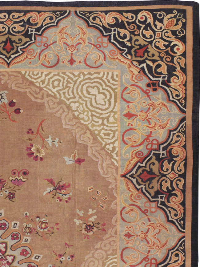 Antique French Aubusson Carpet, No.13841 - Gss