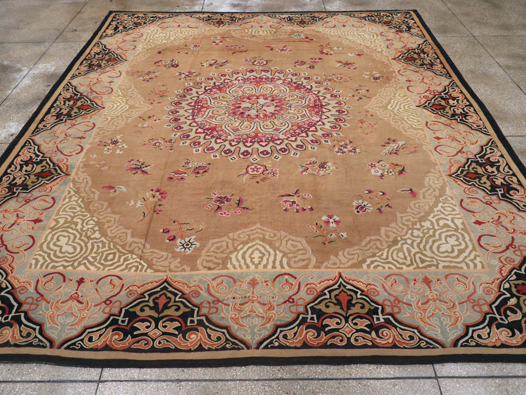 Antique French Aubusson Carpet, No.13841 - Gss