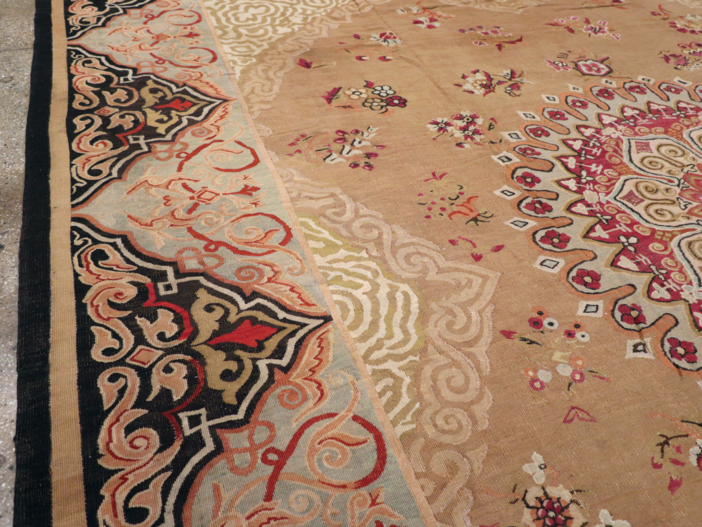 Antique French Aubusson Carpet, No.13841 - Gss