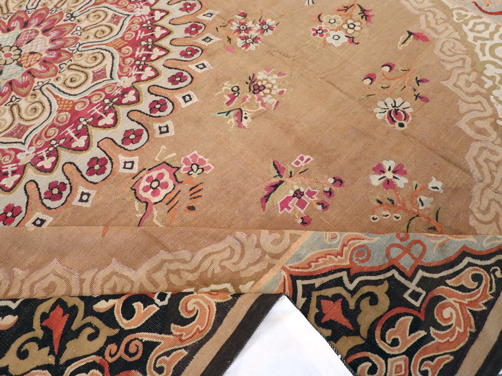 Antique French Aubusson Carpet, No.13841 - Gss