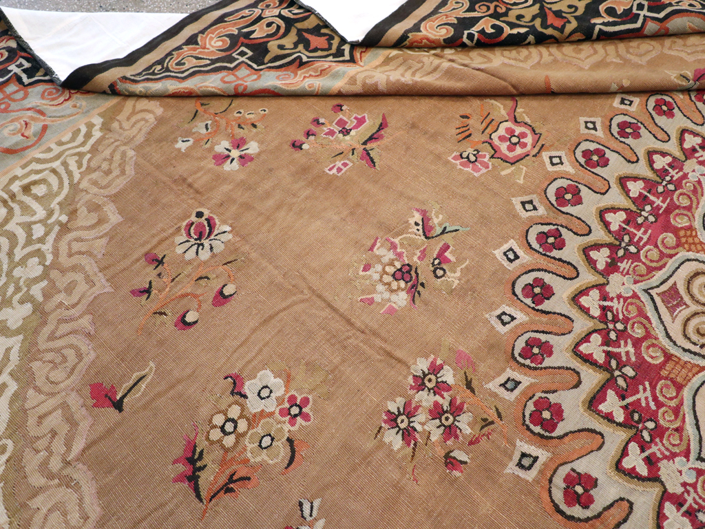 Antique French Aubusson Carpet, No.13841 - Gss