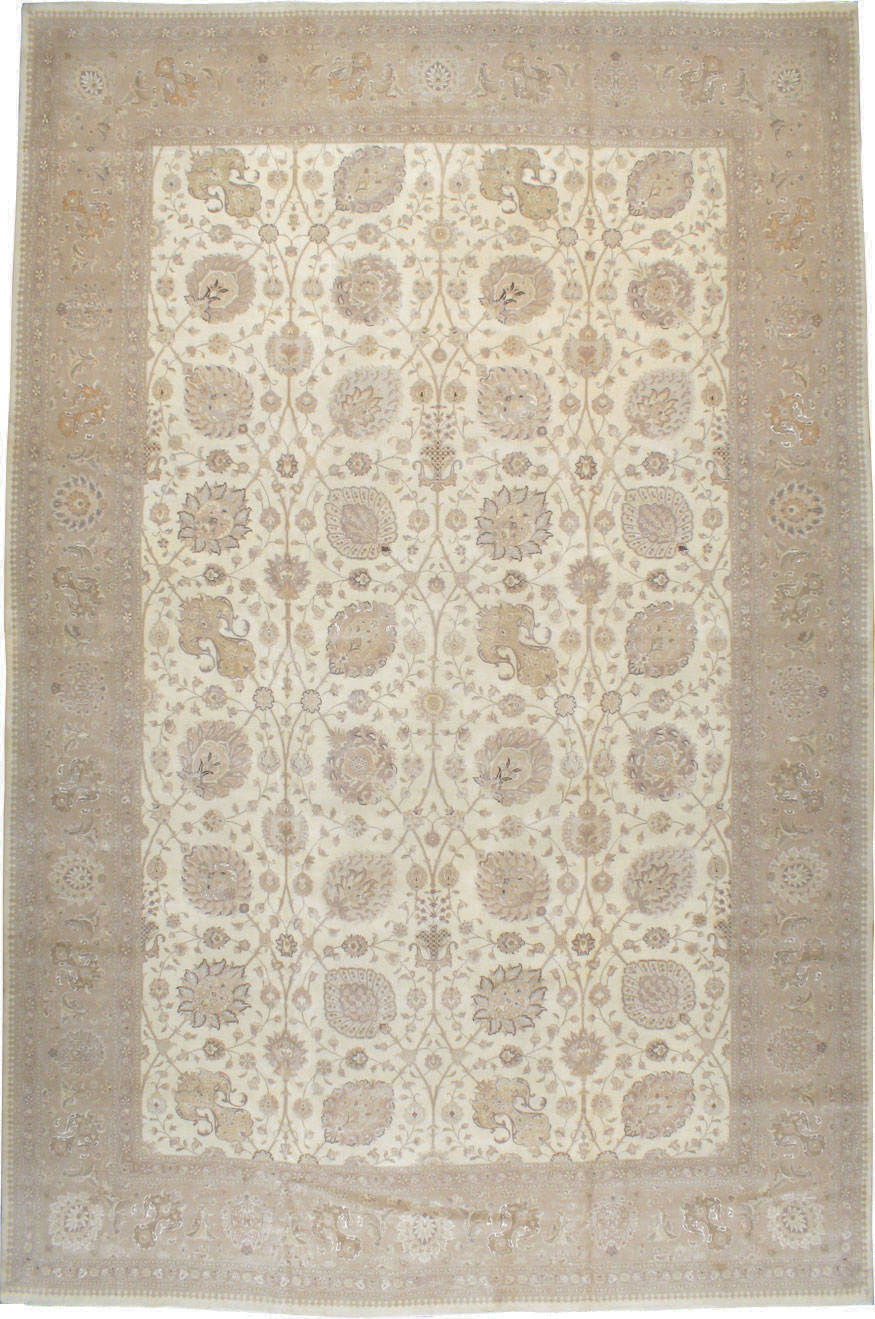 Vintage Persian Tabriz Carpet, No.13844 - Gss