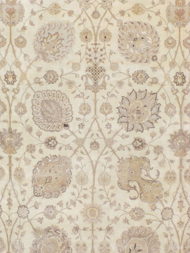 Vintage Persian Tabriz Carpet, No.13844 - Gss