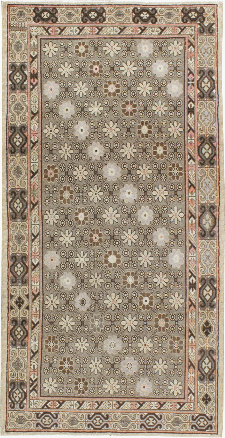 Vintage East Turkestan Khotan Rug, No.13885 - Gss