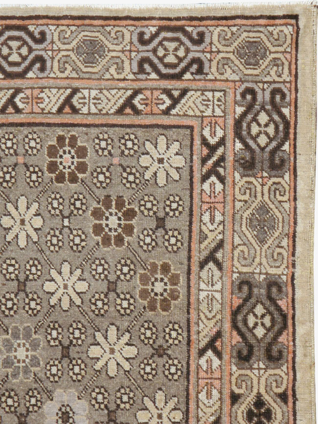 Vintage East Turkestan Khotan Rug, No.13885 - Gss