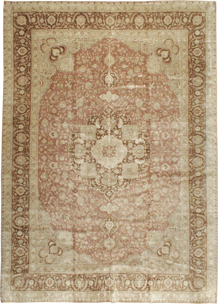 Vintage Persian Tabirz Carpet, No.13901 - Gss