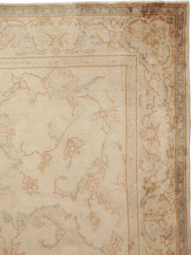 Antique Turkish Oushak Carpet, No.13910 - Gss