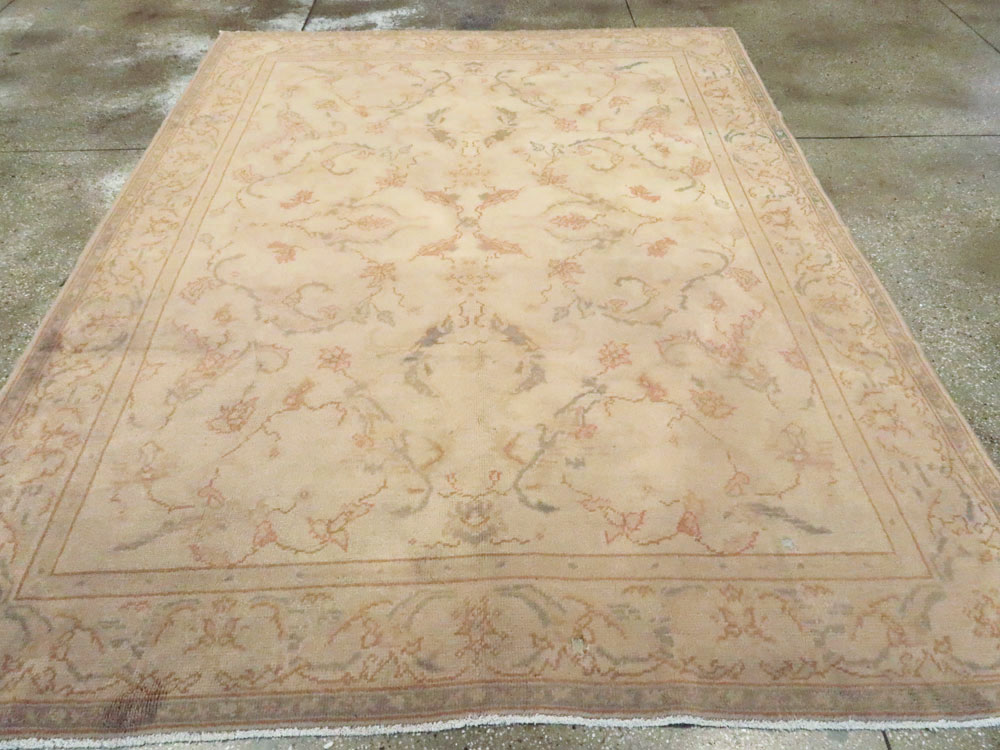 Antique Turkish Oushak Carpet, No.13910 - Gss