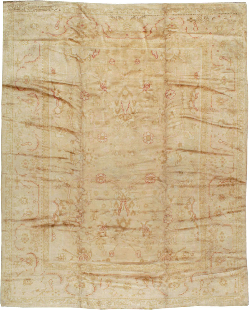 Antique Turkish Oushak Carpet, No.13914 - Gss