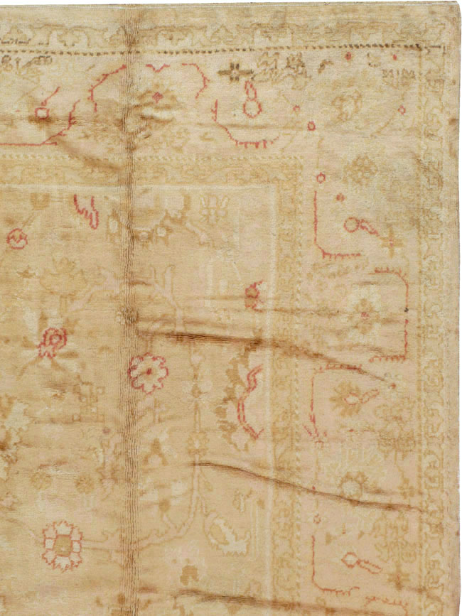 Antique Turkish Oushak Carpet, No.13914 - Gss