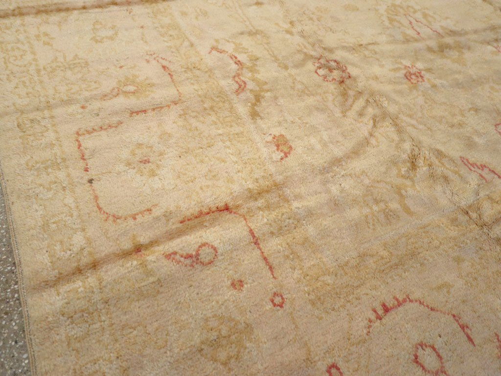 Antique Turkish Oushak Carpet, No.13914 - Gss