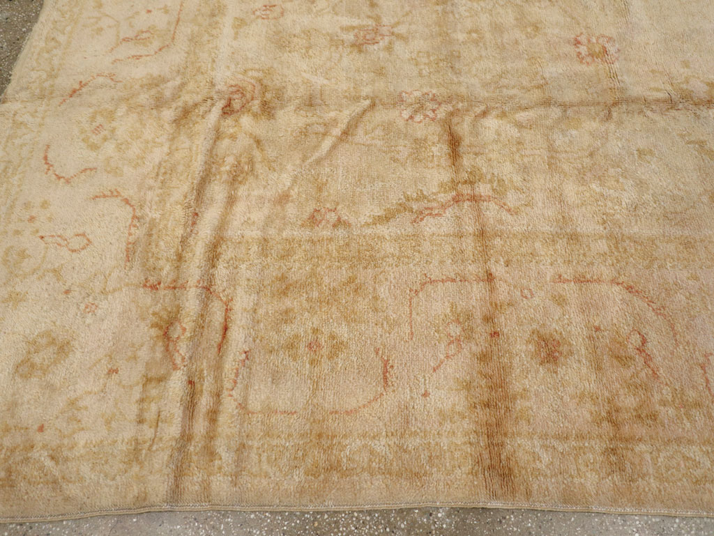 Antique Turkish Oushak Carpet, No.13914 - Gss