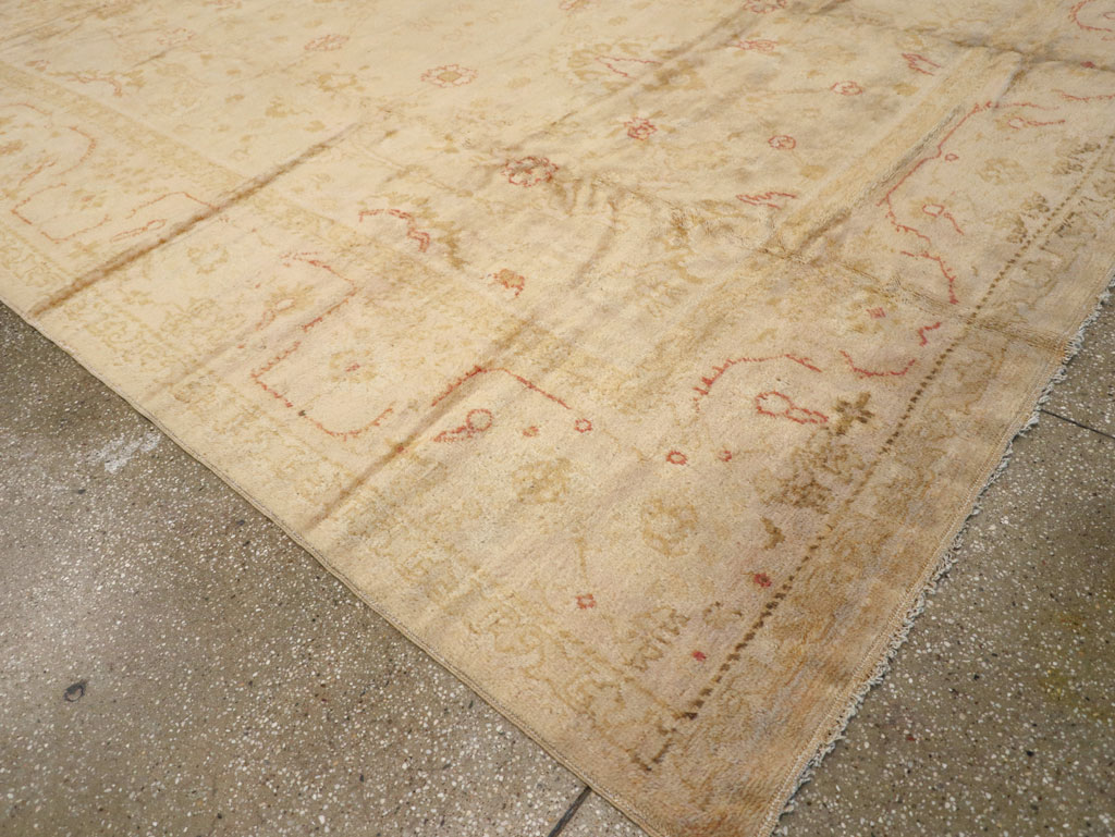 Antique Turkish Oushak Carpet, No.13914 - Gss