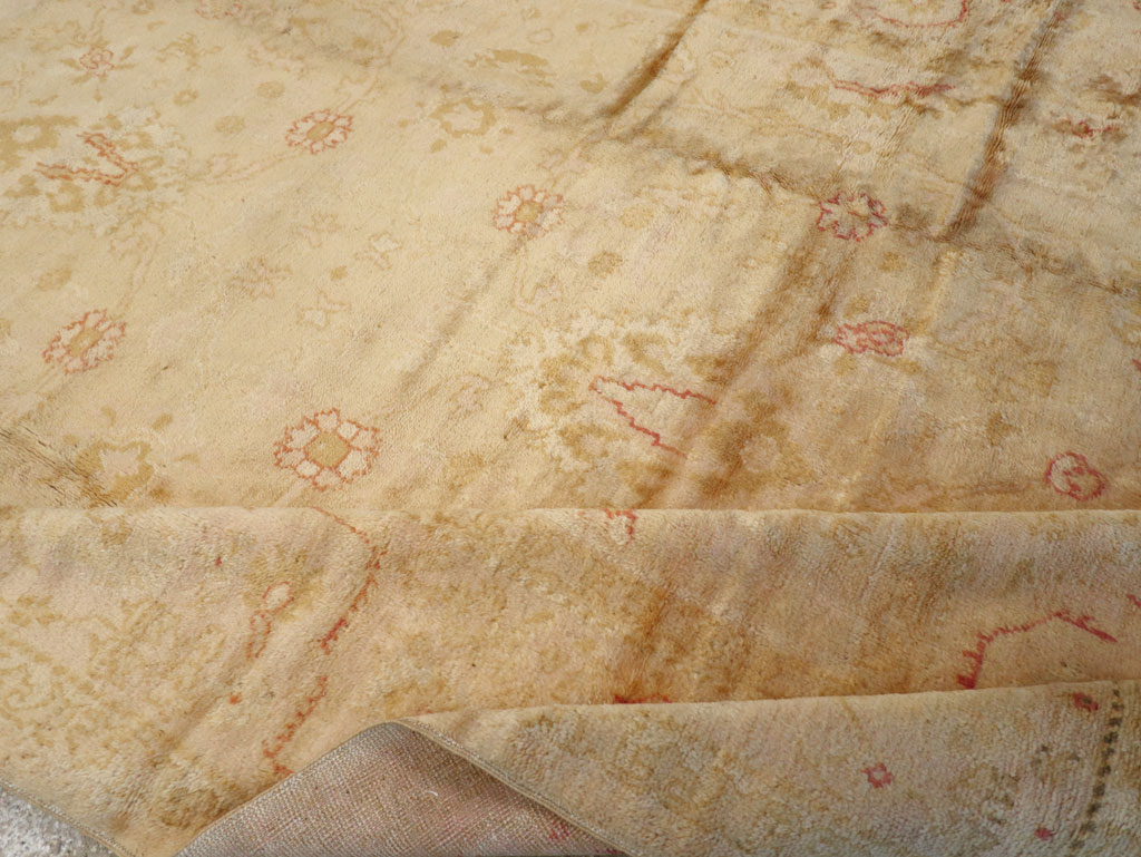 Antique Turkish Oushak Carpet, No.13914 - Gss