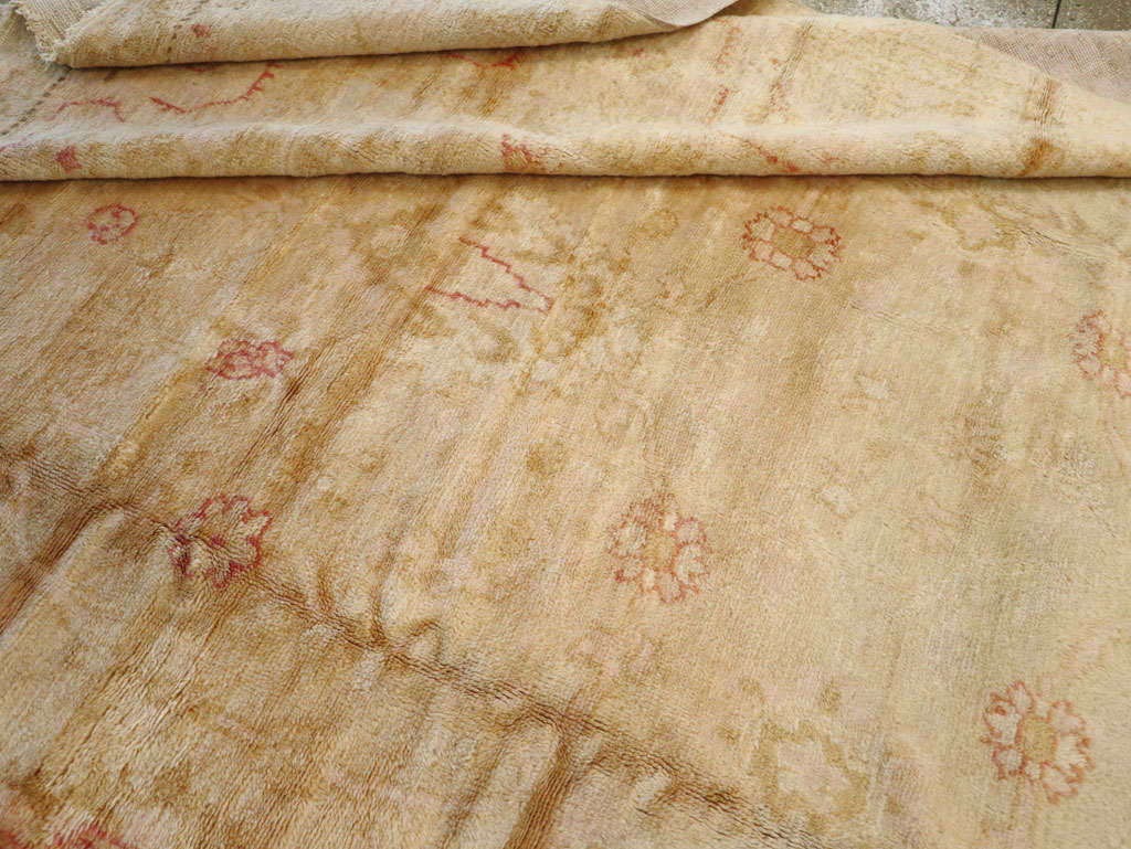 Antique Turkish Oushak Carpet, No.13914 - Gss