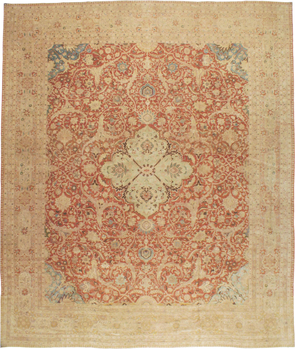 Vintage Persian Tabriz Carpet, No.13920 - Gss