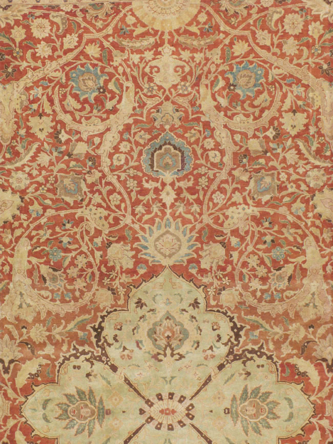 Vintage Persian Tabriz Carpet, No.13920 - Gss