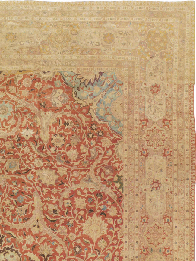 Vintage Persian Tabriz Carpet, No.13920 - Gss
