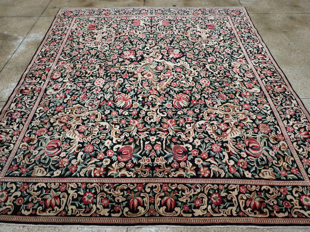 Antique Persian Kashan Carpet, No.13921 - Gss