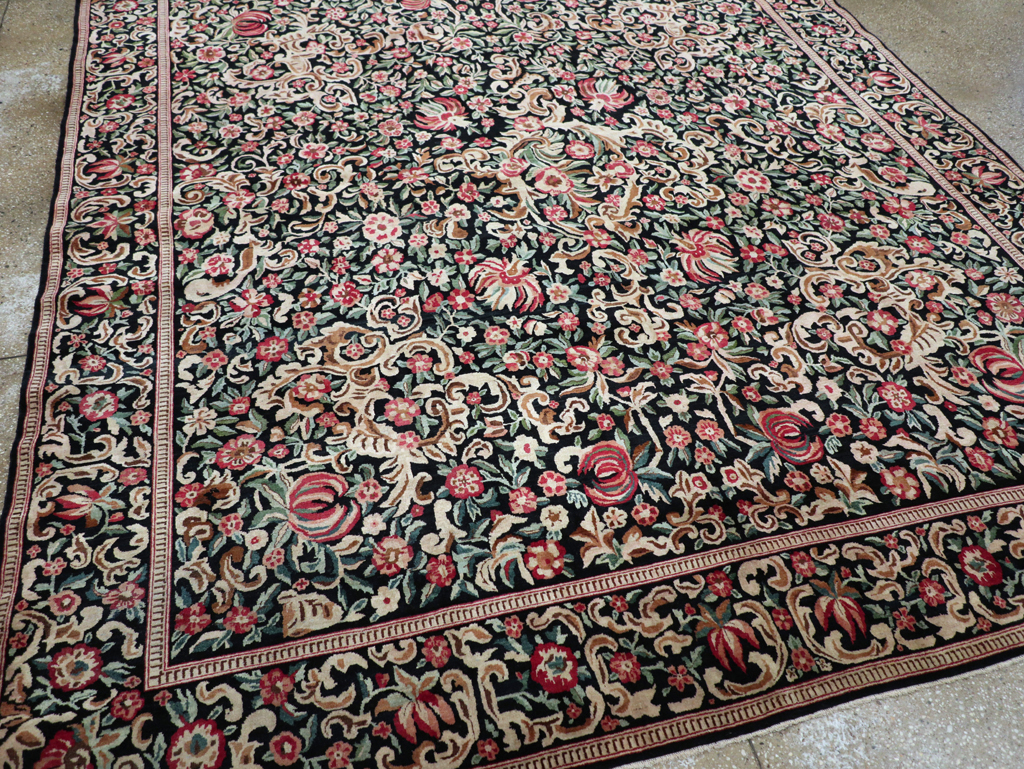 Antique Persian Kashan Carpet, No.13921 - Gss