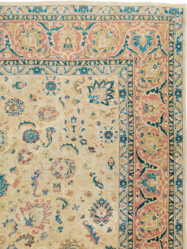 Vintage Persian Tabriz Carpet, No.13937 - Gss