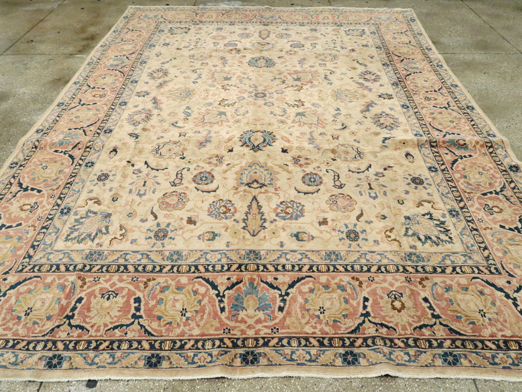 Vintage Persian Tabriz Carpet, No.13937 - Gss