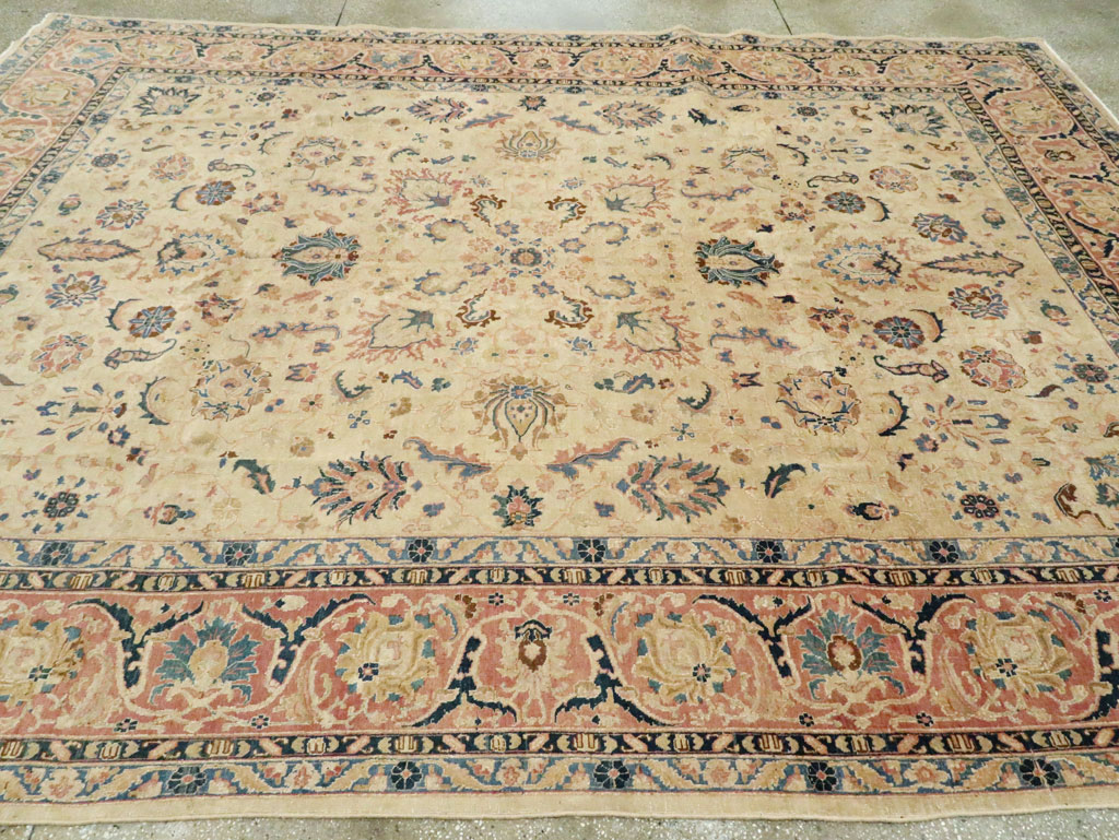 Vintage Persian Tabriz Carpet, No.13937 - Gss