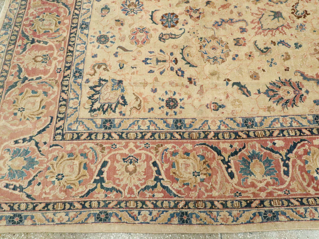 Vintage Persian Tabriz Carpet, No.13937 - Gss