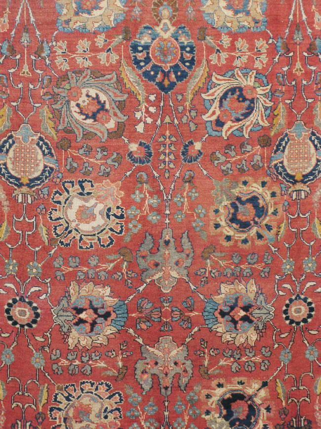 Antique Persian Tabriz Carpet, No.13939 - Gss