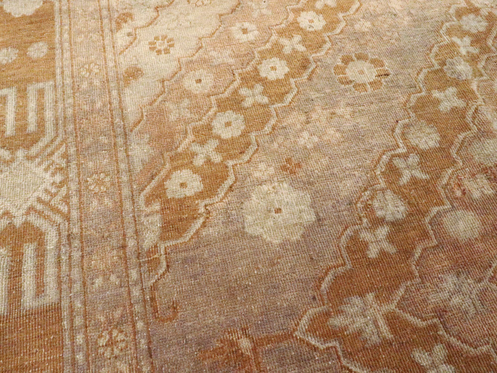 Antique East Turkestan Khotan Carpet, No.13967 - Gss