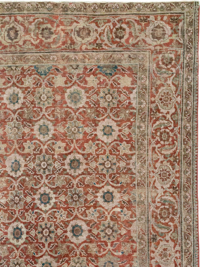 Antique Persian Tabriz Carpet, No.13971 - Gss
