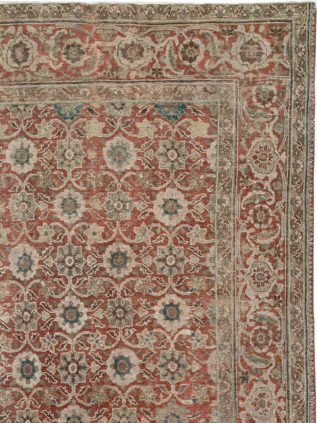 Antique Persian Tabriz Carpet, No.13971 - Gss