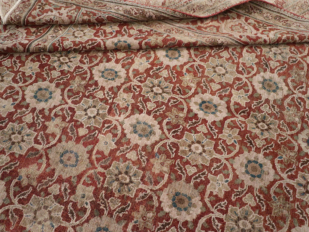 Antique Persian Tabriz Carpet, No.13971 - Gss