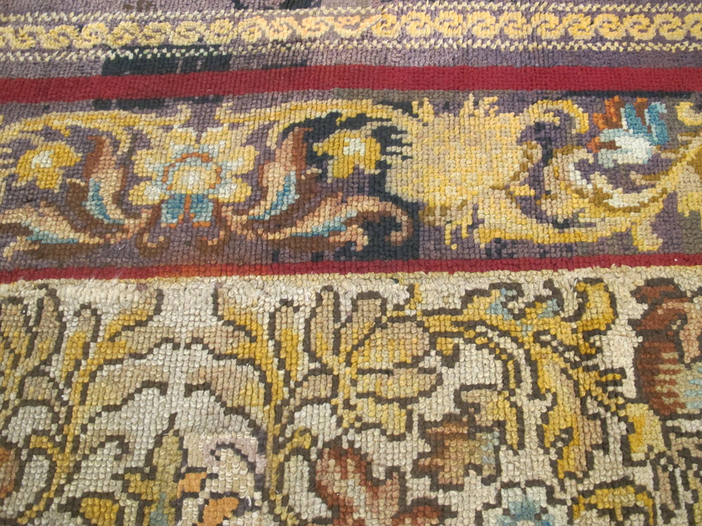 Vintage Irish Donegal Accent Carpet, No.13979 - Gss