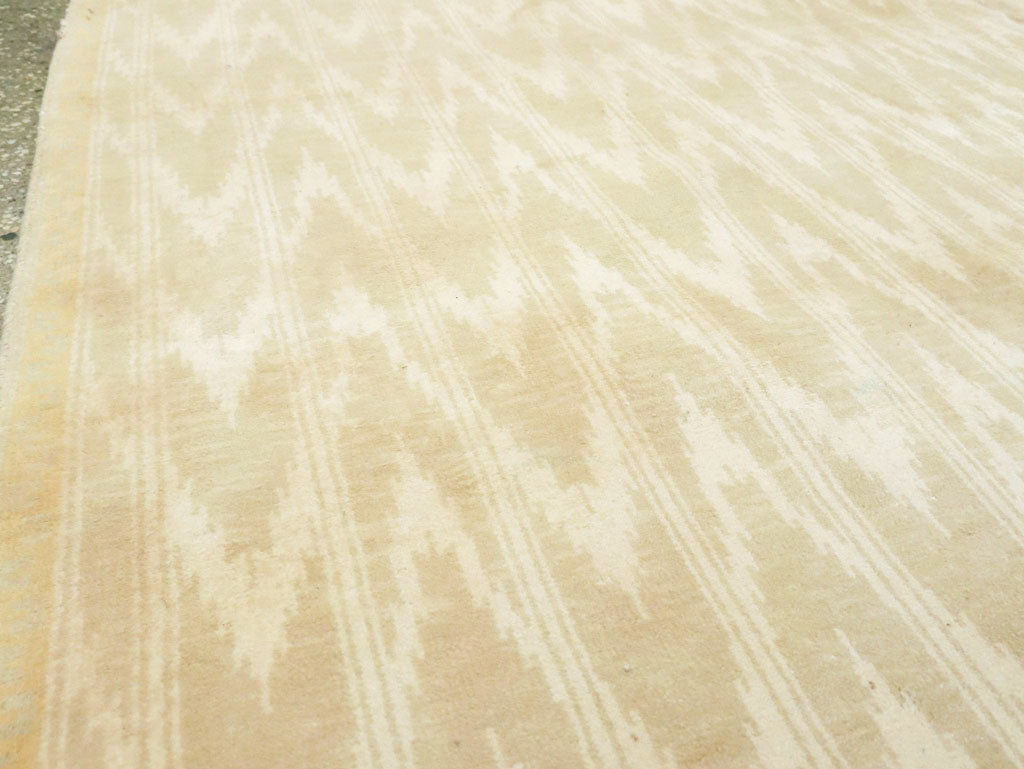 Vintage Indian Cotton Agra Carpet, No.13980 - Gss