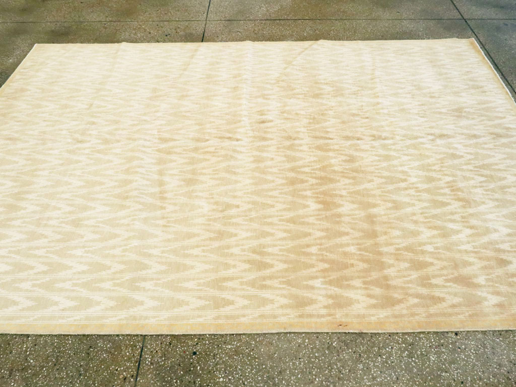 Vintage Indian Cotton Agra Carpet, No.13980 - Gss