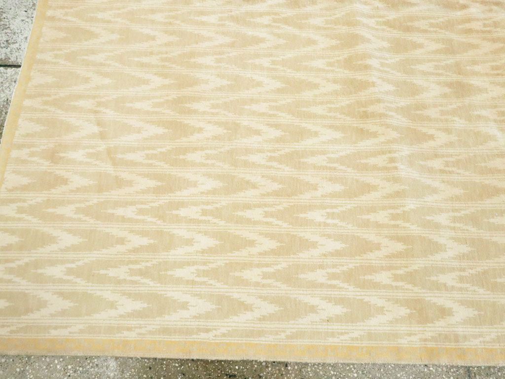 Vintage Indian Cotton Agra Carpet, No.13980 - Gss