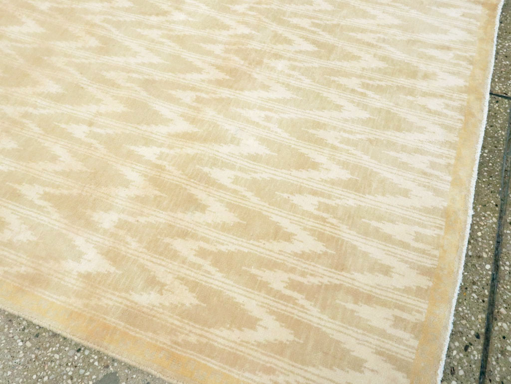 Vintage Indian Cotton Agra Carpet, No.13980 - Gss