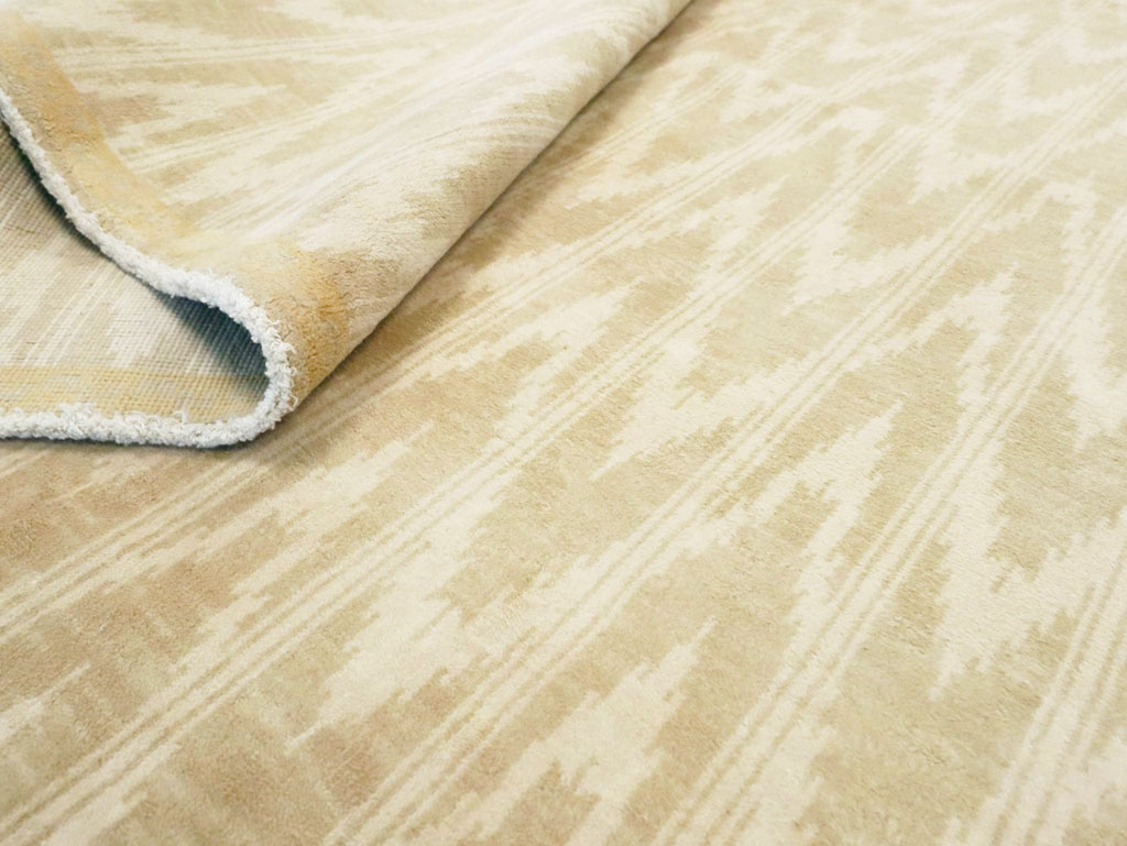 Vintage Indian Cotton Agra Carpet, No.13980 - Gss