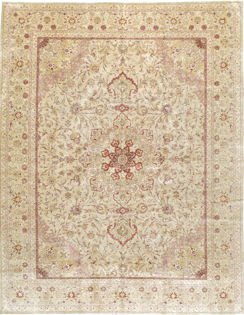 Vintage Persian Tabriz Carpet, No.13991 - Gss