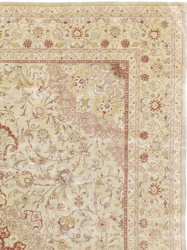 Vintage Persian Tabriz Carpet, No.13991 - Gss