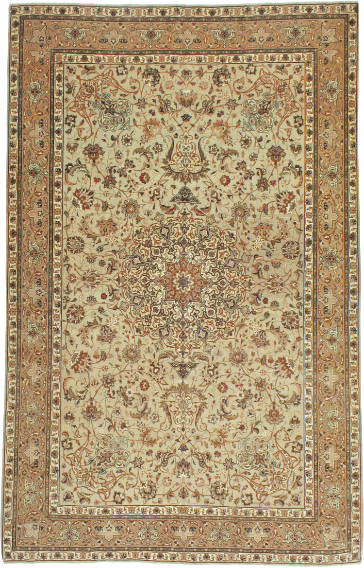 Vintage Persian Tabriz Carpet, No.13995 - Gss