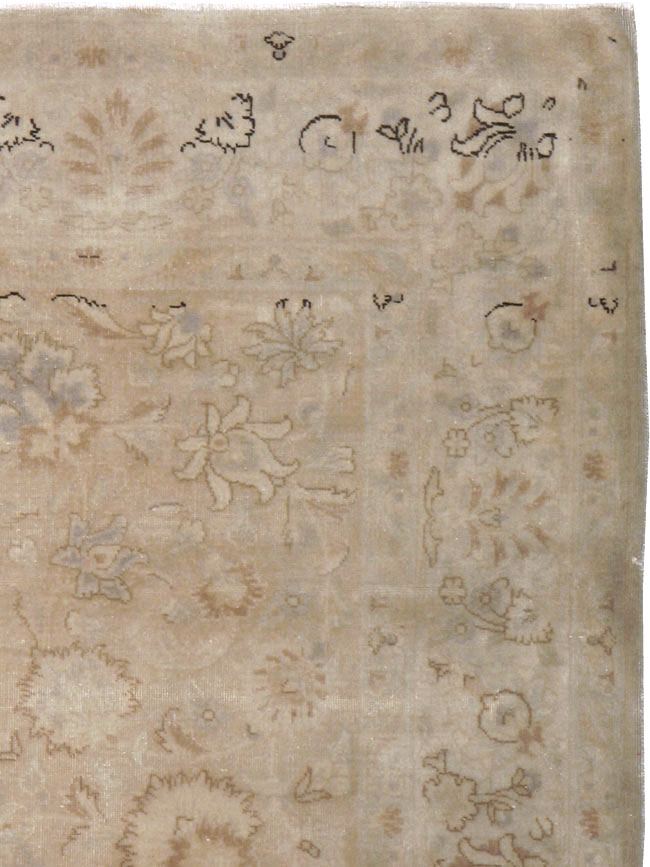 Vintage Persian Tabriz Carpet, No.14003 - Gss