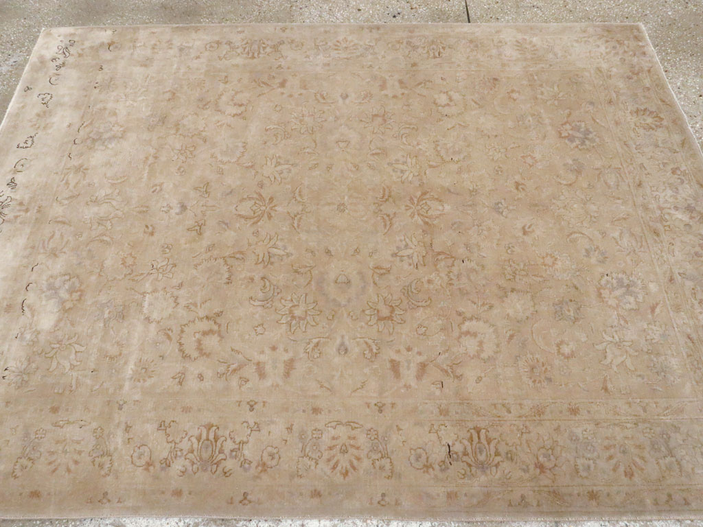 Vintage Persian Tabriz Carpet, No.14003 - Gss